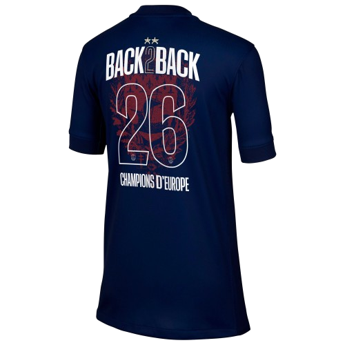 Maillot Collector Domicile PSG 25/26 - Enfant - Flocage Champions of Europe - 26